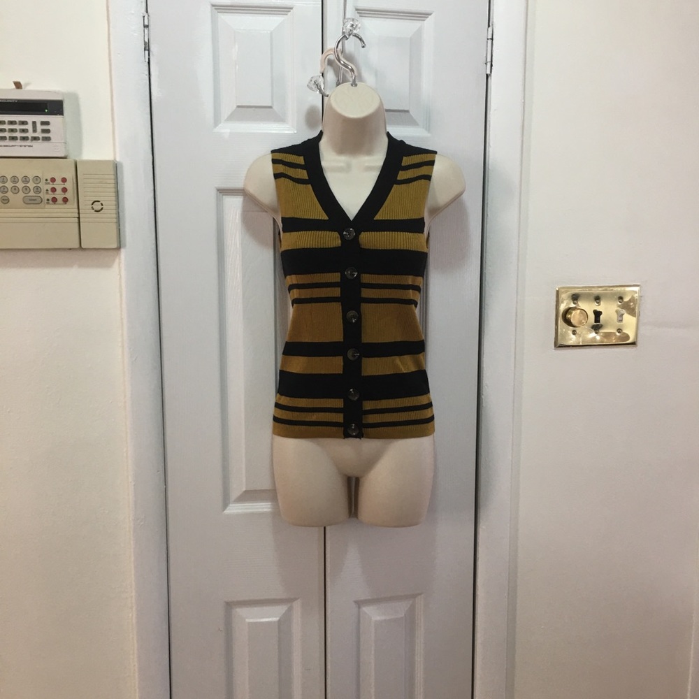 V-Neck Sweater Vest who what wear yellow